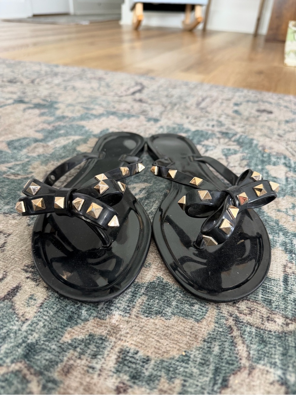 Studded Flip Flop Sandals